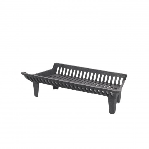 HY-C Liberty Foundry 27" Heavy-Duty Cast Iron Fireplace Grate with 4" Clearance