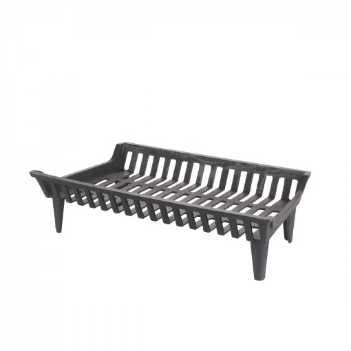 HY-C Liberty Foundry 27" Heavy-Duty Cast Iron Fireplace Grate with 4" Clearance