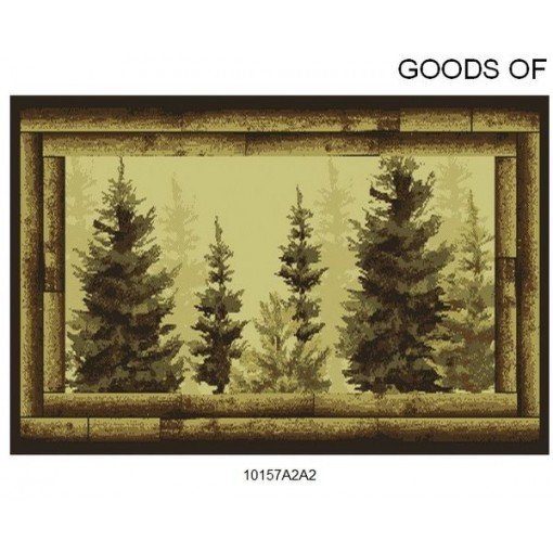 Goods of the Woods Forest Trees Rectangular Vista Rug - 30 Inches x 50 Inches