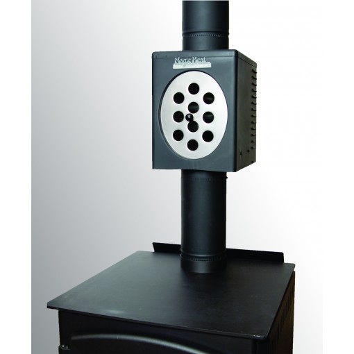 Magic Heat Bottom Crimp Heat Reclaimer for Wood Burning Appliances, 6-Inch