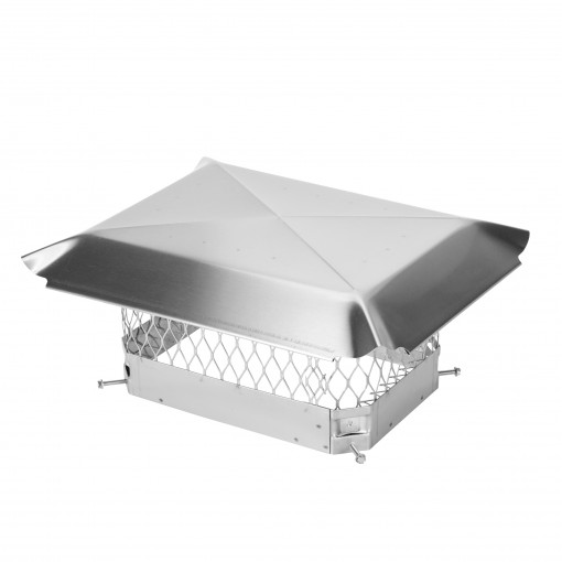 Draft King 9 in. x 13 in. Bolt-On Single Flue Stainless Steel Chimney Cap