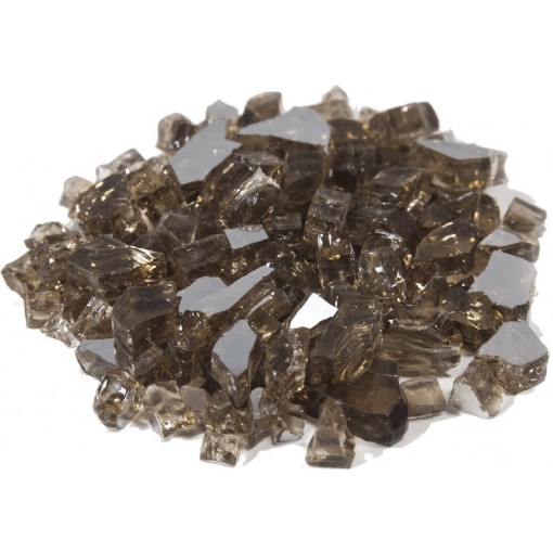 Reflective Fire Glass Bronze