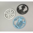 Zeckos Cast Iron Nautical Design Kitchen Trivets ZKO-99075