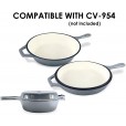 ChefVentions 3QT Round Cast Iron Saucepan CV-955