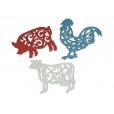 Zeckos Cast Iron Asst Animal Trivets Wall Decor ZKO-99001