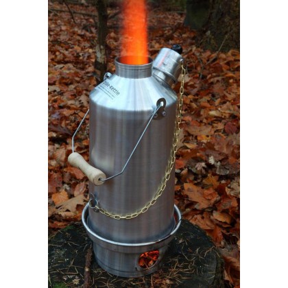 Bouilloires de camping Ghillie en aluminium à anodisation argentée