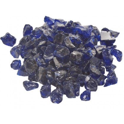 Fire Glass Dark Blue