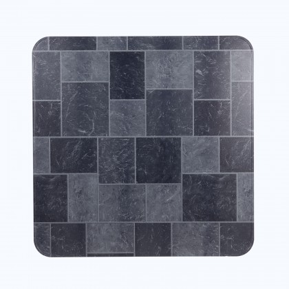 Shelter Type 2 UL1618 Gray Slate Tile Stove Board 36-in. x 36-in.