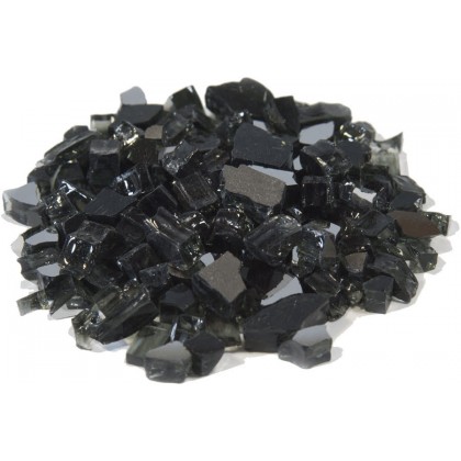 Reflective Fire Glass Black