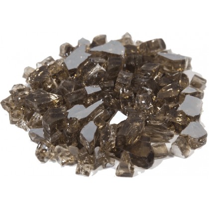 Reflective Fire Glass Bronze