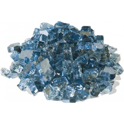Reflective Fire Glass Blue