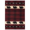 Cabin 6 Bear Trail Arrows Red Plaid